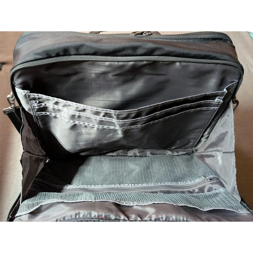 Dell Black Ballistic Nylon Laptop Messenger Bag Briefcase Padded Travel Case